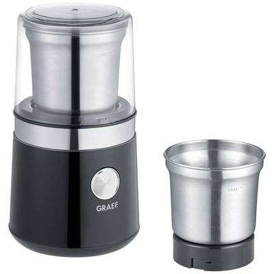 Graef Graef Young CM 102 - Kaffeemühle - 200 W - Black/Stainless CM102EU Koffiemolen Zwart, RVS Graef Graef Young CM 102 - Kaffeemühle - 200 W - Black/Stainless CM102EU Koffiemolen Zwart, RVS