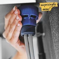 Grohe QuickFix Start verhoogde keukenmengkraan rond chroom - thumbnail