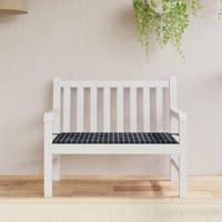 VidaXL Tuinbankkussen ruitpatroon 120x50x3 cm oxford stof zwart - thumbnail