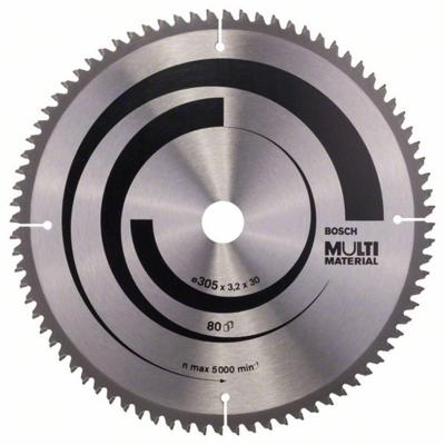 Bosch Professional Cirkelzaagblad PRO Multi Material | Ø 305 x 3,2 x 30mm 80T - 2608640452 Bosch Professional Cirkelzaagblad PRO Multi Material | Ø 305 x 3,2 x 30mm 80T - 2608640452