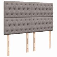 Boxspring met matras stof taupe 160x200 cm - thumbnail