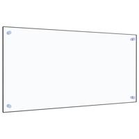 VidaXL Spatscherm keuken 80x40 cm gehard glas transparant - thumbnail
