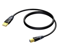 Procab CLD610 Classic USB 2.0 kabel A male - USB B male 1.5m - thumbnail