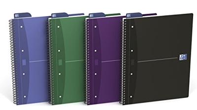 Collegeblk oxf ess a4+ ln 4g 180pag 80gr assorti | 5 stuks
