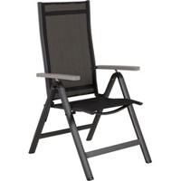 Nohr Verstelbare Tuinstoel 'Candise' kleur Zwart - thumbnail