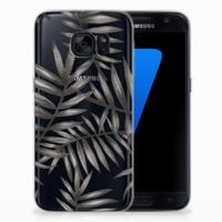 Samsung Galaxy S7 | TPU Case | Leaves Grey - thumbnail