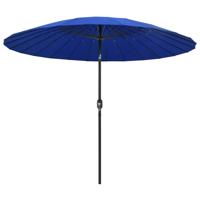 Parasol met aluminium paal 270 cm azuurblauw - thumbnail