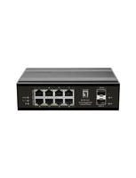 LevelOne IGP-1031 Netwerkschakelaar Gigabit Ethernet (10/100/1000) Power Over Ethernet (PoE)/ 10Port Gigabit PoE DIN-rail, -40 °C tot 75 °C/zwart - thumbnail