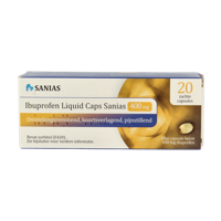 Sanias Ibuprofen liquid 400mg 20 Capsules - thumbnail