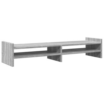 VidaXL Monitorstandaard 100x27x20 cm bewerkt hout grijs sonoma eiken VidaXL Monitorstandaard 100x27x20 cm bewerkt hout grijs sonoma eiken