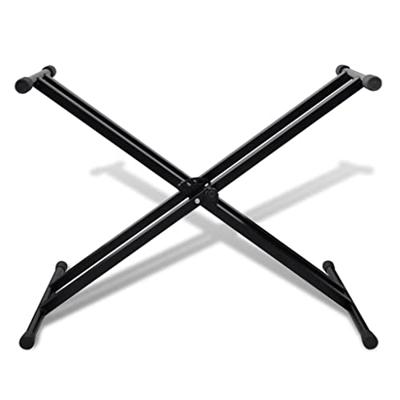 VidaXL Verstelbare keyboardstandaard dubbel x-frame - thumbnail