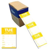 Etiket avery haccp dinsdag-geel 40x56mm 500st - thumbnail