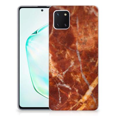 Samsung Galaxy Note 10 Lite | TPU | Siliconen hoesje | Marmer Bruin Samsung Galaxy Note 10 Lite | TPU | Siliconen hoesje | Marmer Bruin