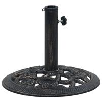 VidaXL Parasolvoet 9 kg 40 cm gietijzer zwart en bronskleurig - thumbnail