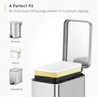 Afvalzak EKO type A 3-6 liter met trekband wit 30 stuks - thumbnail