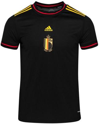 België Red Flames T-shirt Thuis Junior 2022-2023 Zwart - Maat 176 - Kleur: Zwart | Soccerfanshop
