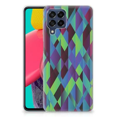 Samsung Galaxy M53 | TPU Hoesje | Abstract Green Blue