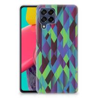 Samsung Galaxy M53 | TPU Hoesje | Abstract Green Blue - thumbnail