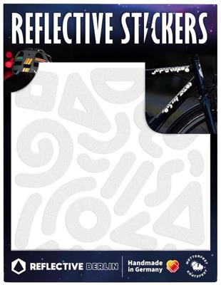 REFLECTIVE BERLIN reflex-stickers "shapes" ref.sticker ref.berlin doodle white