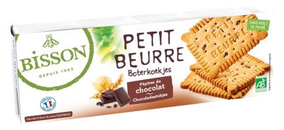 Bisson Biscuitjes met stukjes chocola petit beurre bio 150 Gram