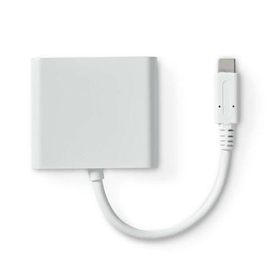 Nedis USB Multi-Port Adapter | USB 3.2 Gen 1 | USB-C Male | HDMI Output / USB-A Female / USB-C Female | 5 Gbps | 0.10 m | Rond | Vernikkeld | PVC |