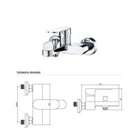 Badmengkraan Boss & Wessing Doc Waterbesparend Chroom Boss & Wessing - thumbnail