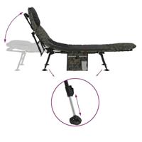 Visbed met verstelbare modderpoten inklapbaar camouflage - thumbnail