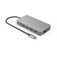 Hyper Drive 4K Dual HDMI USB C Hub M1 MacBook 10in1: Dual 4K HDMI, Gigabit Ethernet, USB-A, USB-C, USB-C 100W Power Delivery, MicroSD/SD, Hoofdtelefoonaansluiting voor MacBook Pro/Air (M1), Windows PC, Chromebook - thumbnail