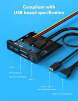 GrauGear G-MP01CR USB 3.0-hub 6 poorten Zwart - thumbnail