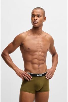 Boss Power boxershort - trunk 3-pack groen - beige