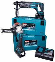 Makita dlx2153tj1 combiset - dga504 accu haakse slijper + dhr241 accu boorhamer - thumbnail