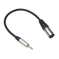 TC210KM173 3.5 mm male naar XLR male audio kabel lengte: 0.3 m - thumbnail