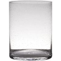 Cilindervaas Soda Bubbles glas Ø19xH25cm - thumbnail