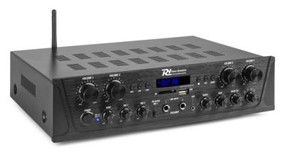 Power Dynamics PV240BT 4 zoneversterker 400W met FM, USB, BT & MP3-speler Power Dynamics PV240BT 4 zoneversterker 400W met FM, USB, BT & MP3-speler