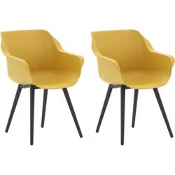 Sophie Studio dining armstoel Zwart Yellow