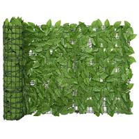 VidaXL Balkonscherm met groene bladeren 600x75 cm - thumbnail