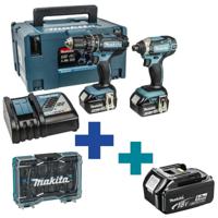 Makita DLX2131TJ Accu Combiset 2-delig (DHP482 + DTD152) 18V 5.0Ah in Mbox - thumbnail