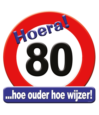 Huldeschild 80 jaar Huldeschild 80 jaar