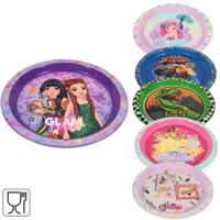 Home Universe Bord kids kunststof 21 cm 6 assorti | 24 stuks - thumbnail