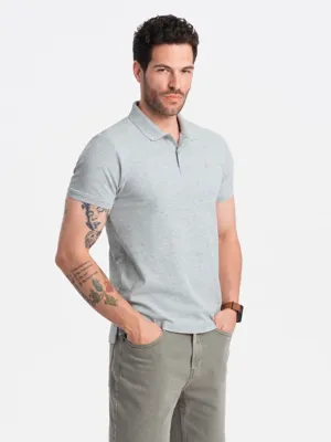 Italian Style - Poloshirt Heren - Korte Mouw - Lichtgrijs - Italianstyle