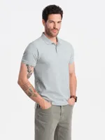 Italian Style - Poloshirt Heren - Korte Mouw - Lichtgrijs - Italianstyle - thumbnail