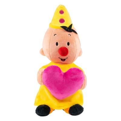 Studio 100 Bumba knuffel pluche met hart, 25cm