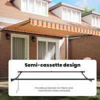 VidaXL Inklapbaar zonnescherm multikleur 400 × 300 cm - thumbnail