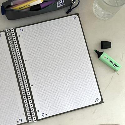 Oxford School Classic Europeanbook spiraalblok, ft A4+, 160 bladzijden, gelijnd, zwart