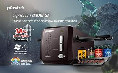 Plustek OpticFilm 8300i SE Filmscanner, Diascanner Stof- en krasverwijdering: Software Infrarood afstandsbediening, LED-verlichting Plustek OpticFilm 8300i SE Filmscanner, Diascanner Stof- en krasverwijdering: Software Infrarood afstandsbediening, LED-verlichting