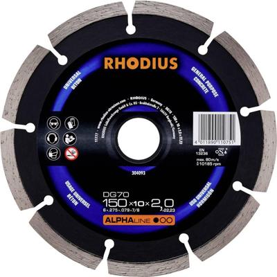 Rhodius 304093 Diamanten doorslijpschijf 150 mm 1 stuk(s) Beton