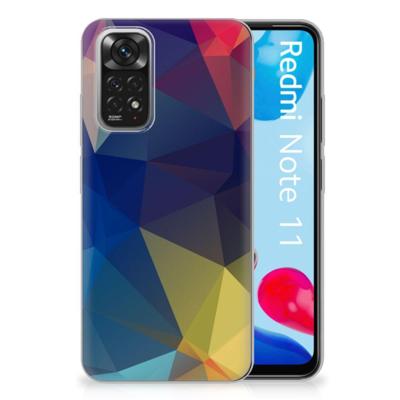 Xiaomi Redmi 10 | Redmi Note 11 4G | TPU Hoesje | Polygon Dark