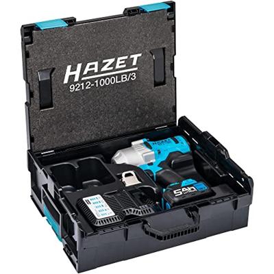 HAZET Accu-slagmoersleutel 9212-1000LB/3 · Losdraaimoment maximaal [Nm]: 1400 Nm · 1/2 inch (12,5 mm) vierkant massief · 3-delig