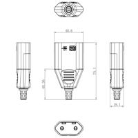 Bachmann 900.013 Eurokoppeling Kunststof 250 V Wit IP20 - thumbnail