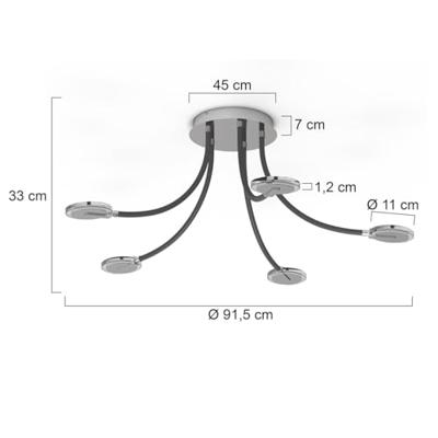 Steinhauer Flexibele led plafondlampTuround - 3375ST
